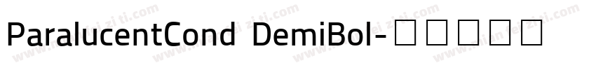 ParalucentCond DemiBol字体转换